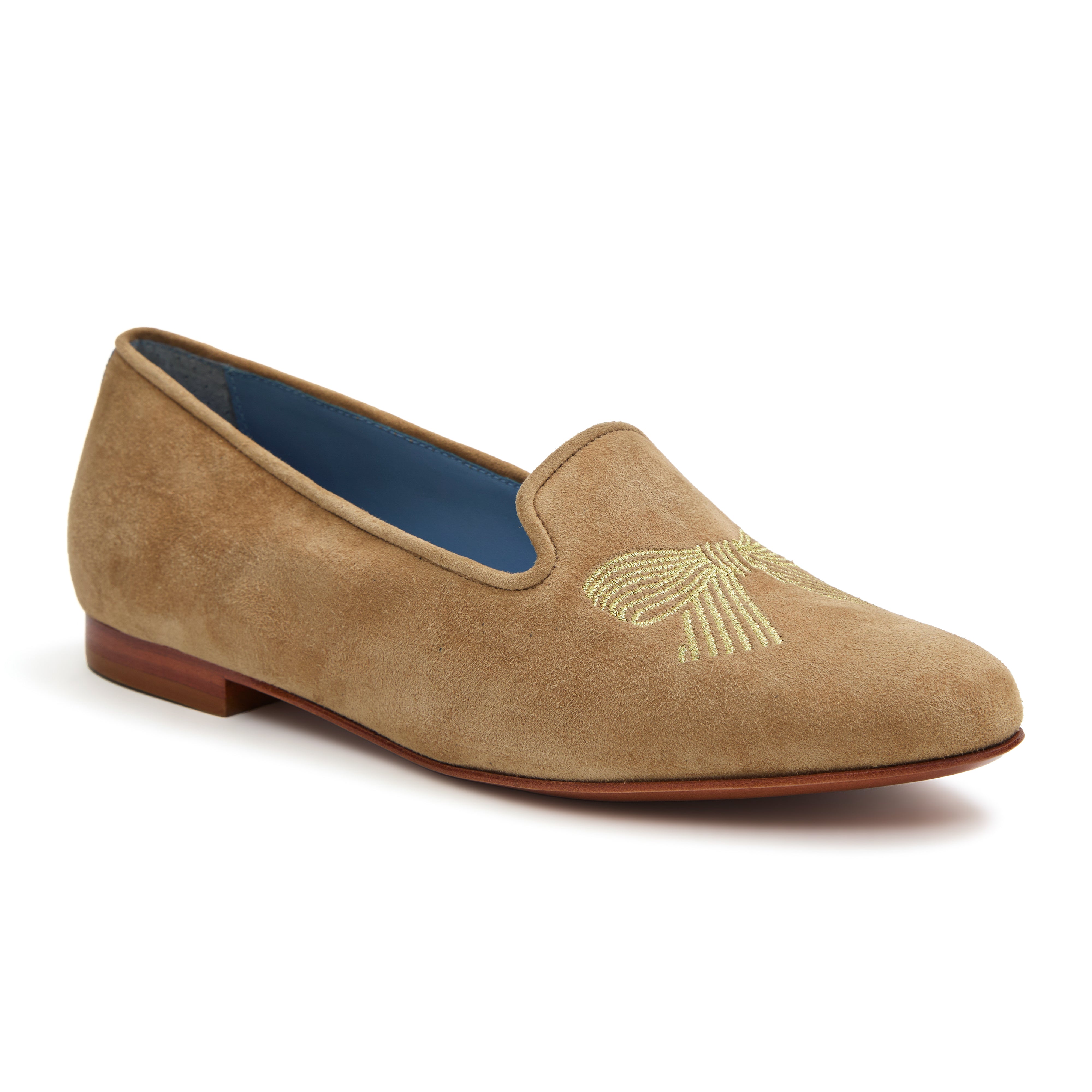 Loafer Lace Camurça Bege Monica Salgado