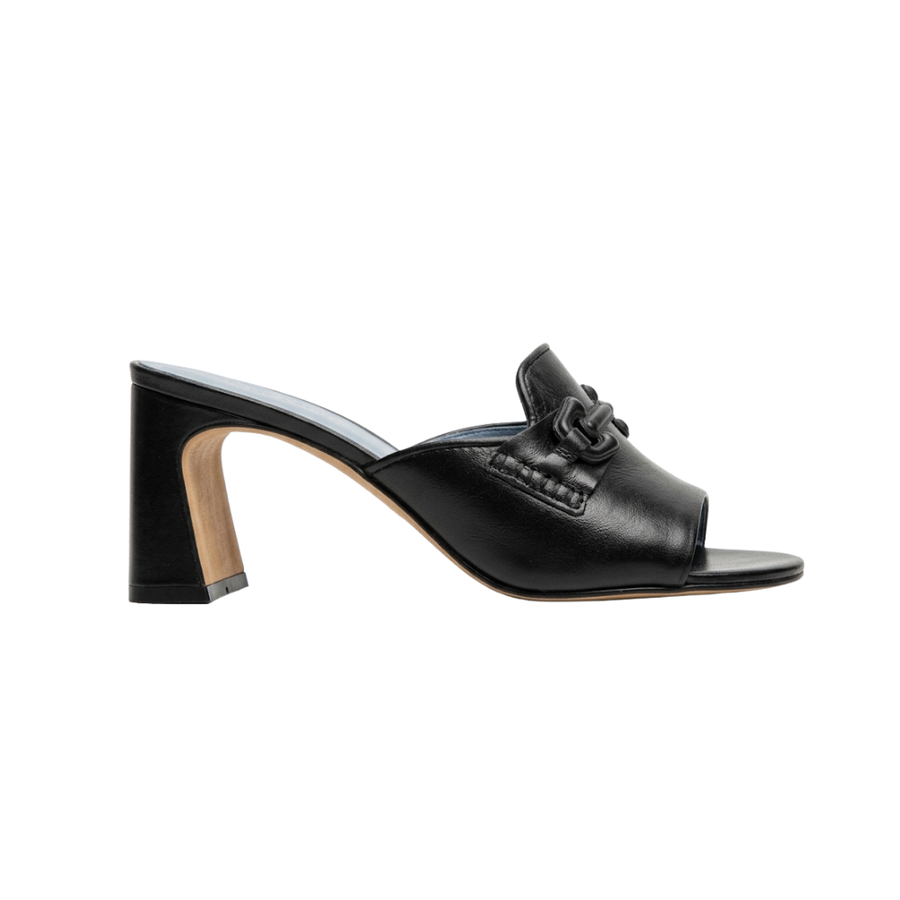 Mule Milano Couro Preto
