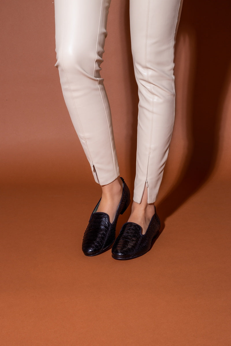 Loafer Python Preto