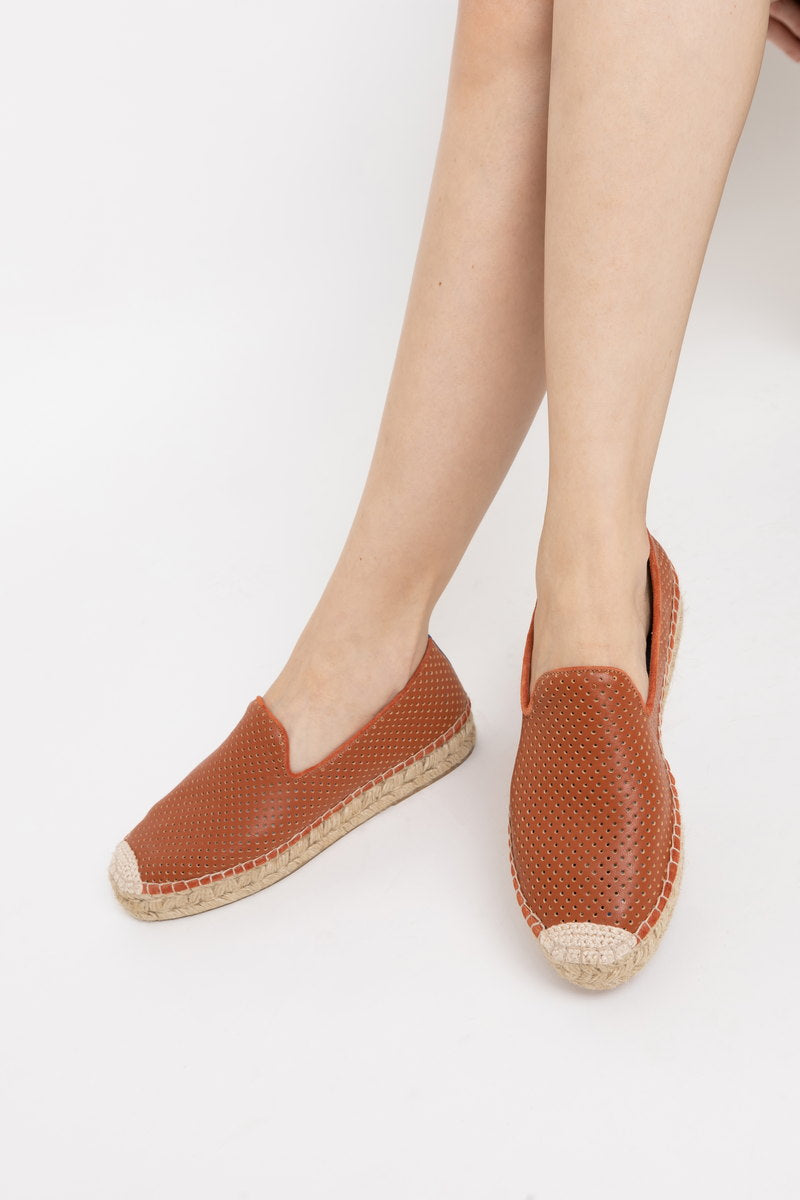Espadrille Saudade Couro Caramelo