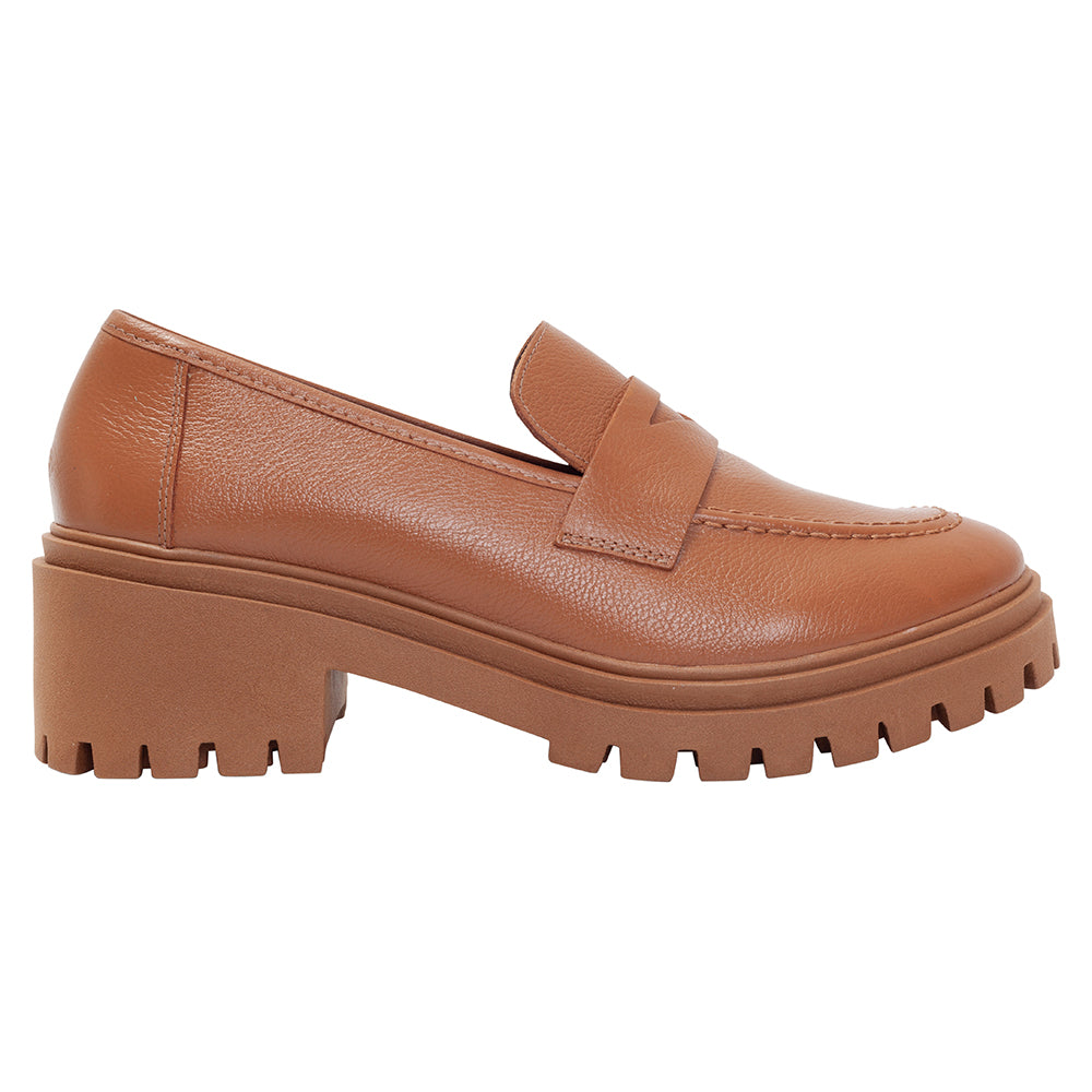 High Loafer Classic Couro Caramelo