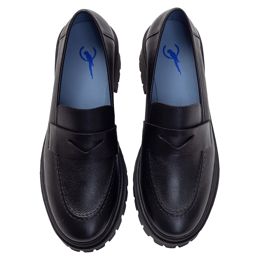 High Loafer Classic Couro Preto