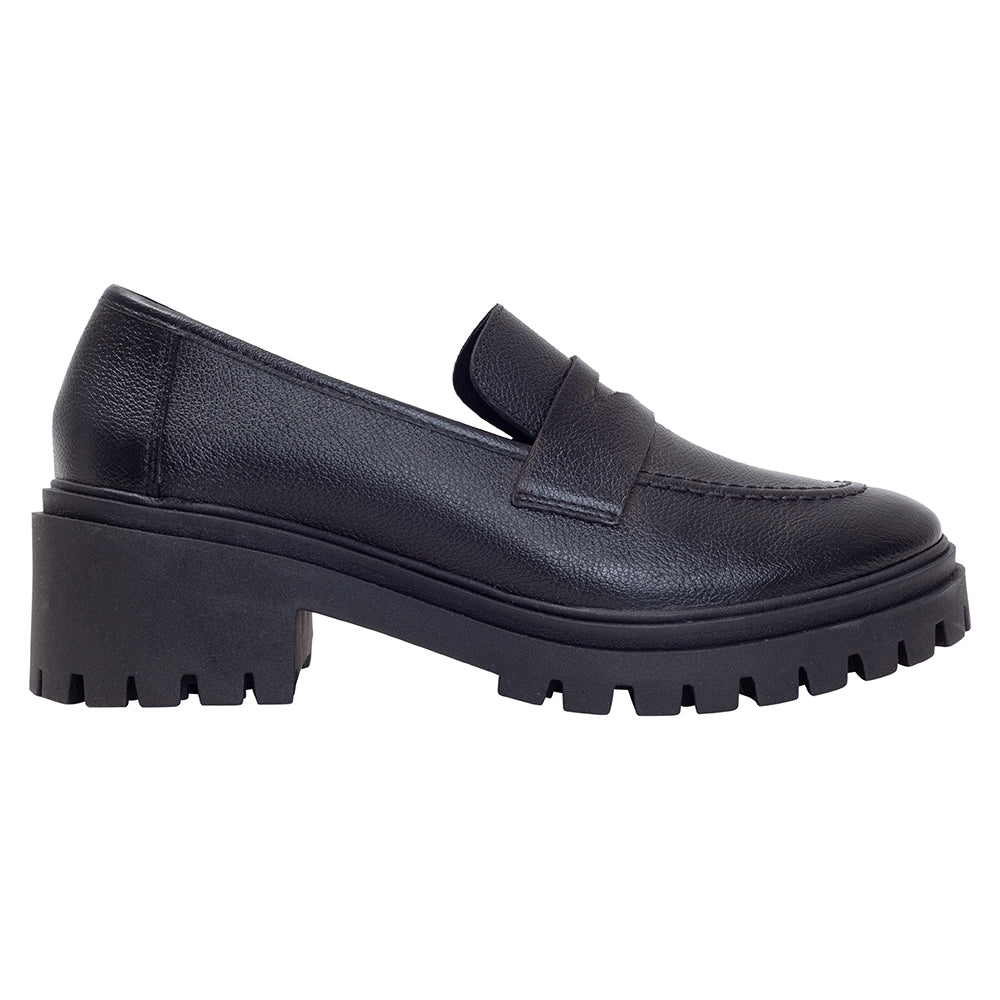 High Loafer Classic Couro Preto