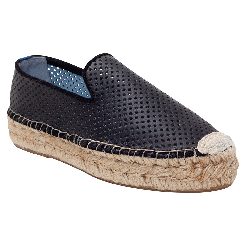 Espadrille Saudade Couro Preto