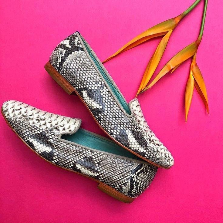 Loafer Python Branco